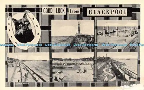 R239409 Good Luck from Blackpool D Constance Copyright Design 22 Christchurch Ro