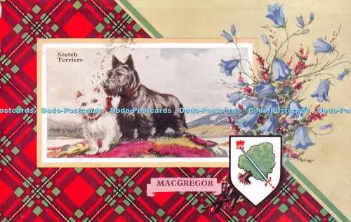 R237406 Scotch Terrier Macgregor Clan Crest Serie Valentines 1756