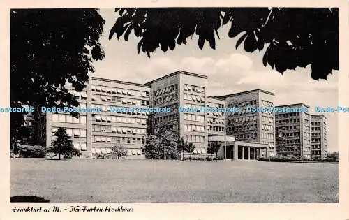 R237599 Postkarte Frankfurt a M JG Farben Hochhaus Schöning Lübeck