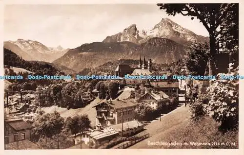 R237612 Berchtesgaden m Watzmann 2714 mu M Gebr Metz Kunstanstalt Tübingen RP