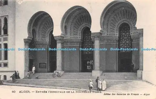 R239720 Alger Entree Principale de la Nouvelle Poste Levy Fils et Cie Galleries