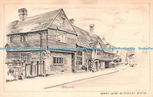 R237716 Lewes Annes of Cleeves House Photochrom Pencilette Serie Graphic Works