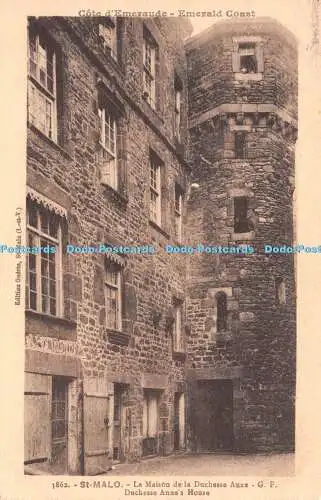 R239843 Cote d Emeraude Emerald Coast St Malo La Maison de la Duchesse Anne G F
