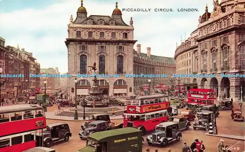 R237795 Piccadilly Circus London Valentine Valesque Dundee und London Postkarte