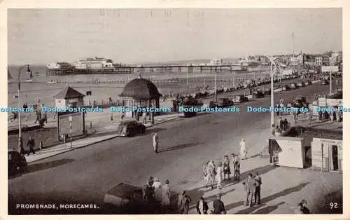 R237892 Promenade Morecambe Postkarte 1950