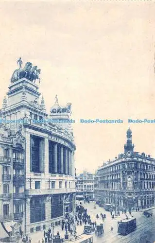 R240487 Madrid Bancos de Bilbao y Espanol de Credito Grapos Postkarte