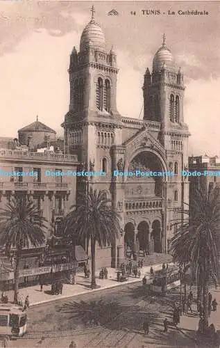 R240488 Tunis La Cathedrale CAP Arts Photomecaniques Strasbourg Post Card