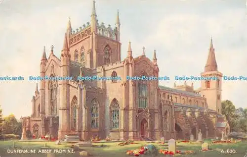 R240578 Dunfermline Abbey aus N E A 1630 Valentines Art Farbe 1242V Stil B F