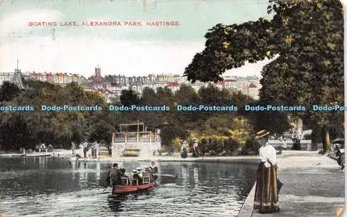 R242483 Boating Lake Alexandra Park Hastings The Star Series G D and D L 245 190