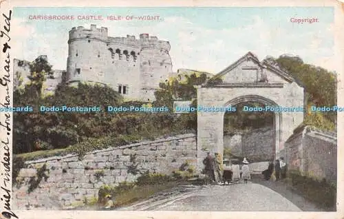 R242821 Carisbrooke Castle Isle of Wight D und D 1906