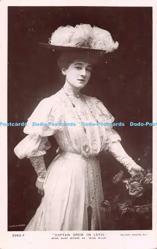 R241256 Dover St Studio 3260F Captain Drew on Leave Miss Mary Moore as Miss Mill