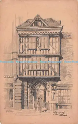 R241305 Ernest Coffin Gatehouse of St Bartholomew the Great Serie of 12 interes