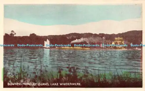 R243995 Bowness from Lily Island Lake Windermere The Graphic Series