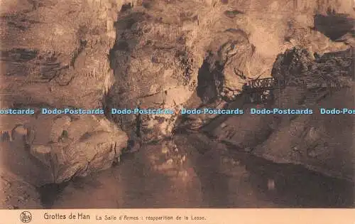 R243183 Nels Grottes de Han La Salle dArmes reapparition de la Lesse S A des Gro