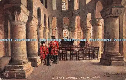 R244238 St Johns Chapel Tower of London Tuck Oilette 7575