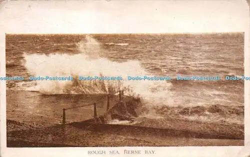 R243274 Rough Sea Herne Bay The Milton Carbon Series No 214 Woolstone Bros