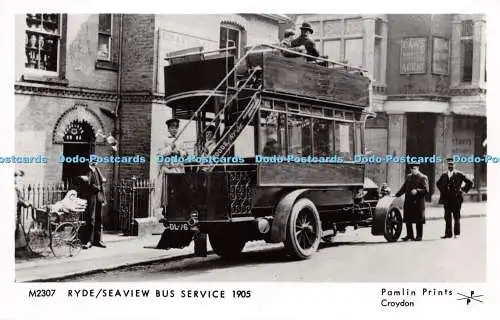 R243496 M2307 Rye Seaview Bus Service 1905 Pamlin Prints