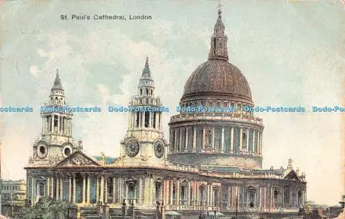 R241968 St Pauls Cathedral London 1906