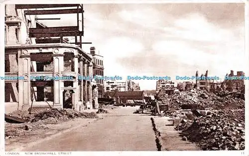 R244640 London New Basinghall Street London under Fire Photochrom All British Pr