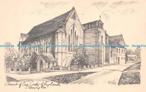 R244726 Church of Our Lady of England Storrington E E Tanner
