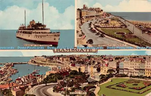 R244741 Ramsgate Queen the Channel Wellington Crescent General View Shoesmith an