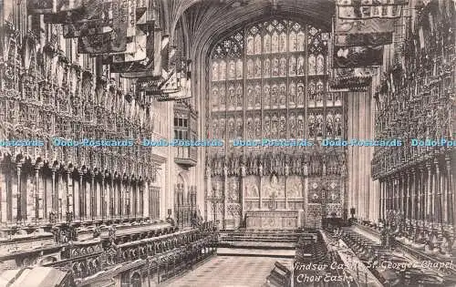 R242100 Windsor Castle St Georges Chapel Choir East Friths Series No 35393 1908