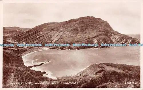 R243841 Hele Bay and Hillsborough near Ilfracombe 218098 Valentines RP