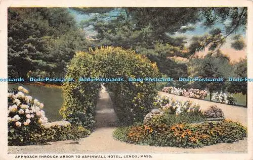 R244835 Anfahrt durch Laube zum Aspinwall Hotel Lenox Mass Chas W Hughes C T A