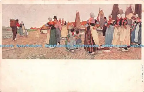 R244848 Utrecht W De Haan Postkarte
