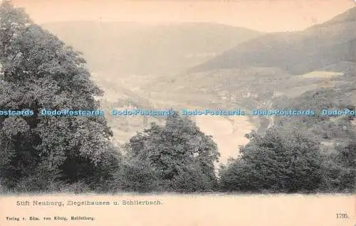 R244849 Stift Neuburg Ziegelhausen u Schlierbach Edm von König Heidelberg Postca