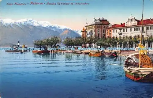 R245841 Lago Maggiore Pallanza Palazzo Comunale ed imbarcadero Brunner und C