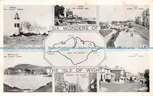 R244878 Sechs Wunder der Isle of Wight Nadeln Cowes Ryde Lake ohne Wasser N