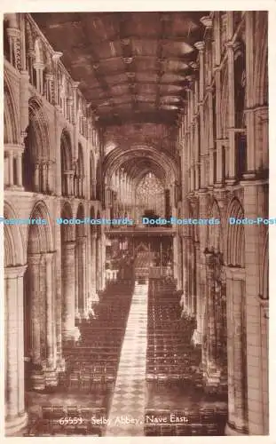 R244915 Selby Abbey Nave East Friths Serie Postkarte RP