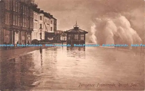 R245955 Penzance Promenade Rough Sea F Frith No 60982 D