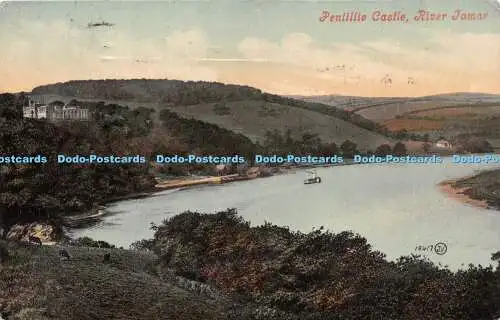 R244971 Pentillie Castle River Tamar Valentines Serie 1909