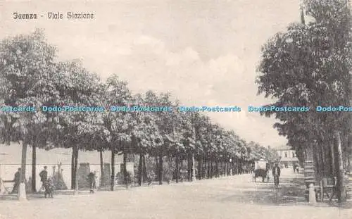 R246292 Faenza Viale Stazione Terni Postkarte