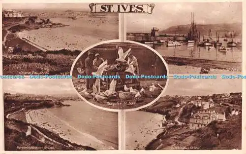 R246320 St Ives Seagulls General View The Harbour Carbis Bay Porthminster Beach