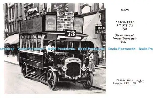 R246352 Pioneer Route Pamlin Drucke mit freundlicher Genehmigung von Vosper Thornycroft 1923