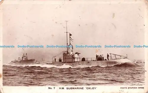 R245332 H M Submarine Oxley Stephen Cribb Navy Week Series No 7 RP