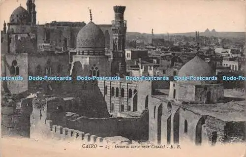 R245362 Kairo Gesamtansicht bei Zitadelle Le Caire Vue generale vers la Citadelle