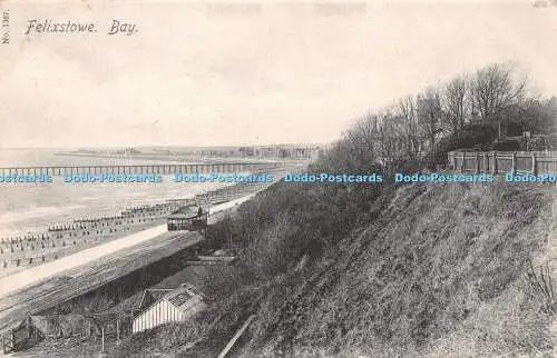 R245368 Felixstowe Bay Nr 1387 Postkarte