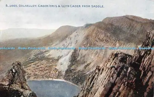 R245398 Dolgelley Cader Idris und Llyn Cader von Saddle Photochrom Celesque Ser