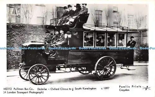 R248227 M 2313 Pullman Bus Co Daimler Oxford Circus nach South Kensington um 1897 a