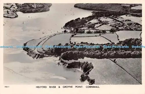 R246568 Cornwall Helford River and Groyne Point Aero Pictorial Air Photograph No