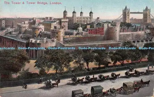R248357 The Tower and Tower Bridge London Aldwych Serie W H S und S 1910