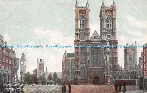 R248365 Westminster Abbey St Margarets Church Victoria Tower Clock Tower London