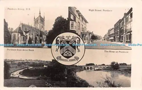 R248607 Pershore Abbey High Street The River Avon Bank Multi View