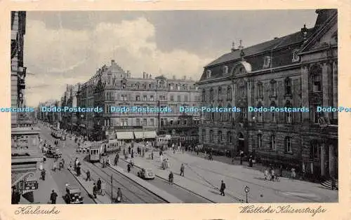 R246873 Karlsruhe Westliche Kaiserstraße Postkarte