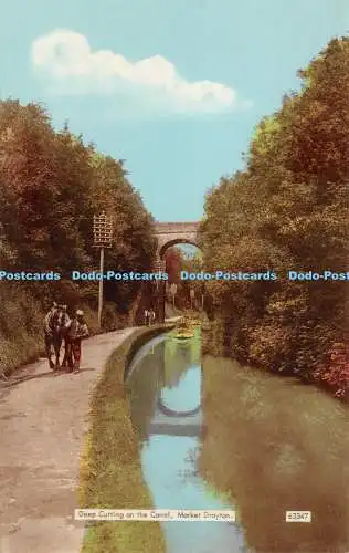 R248628 Markt Drayton Tiefschnitt am Kanal F Frith A Kollokartenproduktion