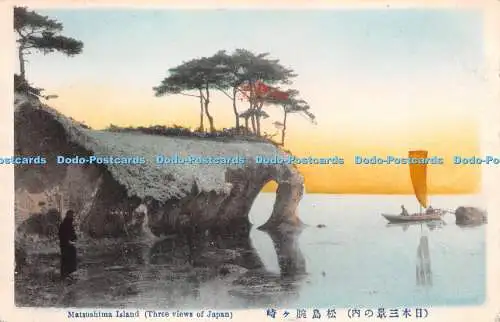 R246895 Insel Matsushima Drei Ansichten von Japan Postkarte